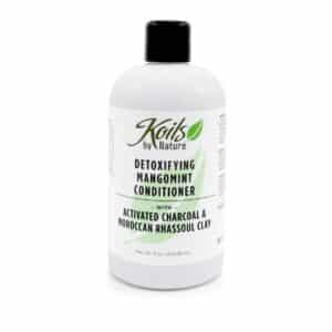 Koils By Nature Detoxifying MangoMint Conditioner | 8 Oz | Activated Charcoal & Moroccan Rhassoul Clay - Remove Build-up, Protect and Strengthen Hair