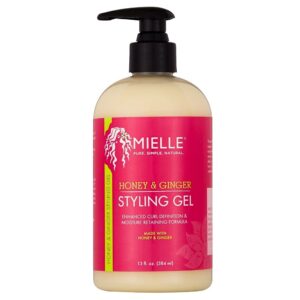 About this item Styling Gel: Encourages healthier, stronger hair with ingredients like honey, ginger, aloe extract and babassu oil; Nourishes hair without product build-up and damaging chemicals Frizz Reduction: These natural ingredients nourish your hair while delivering manageable hold; Get curl definition, smooth edges, and frizz reduction for your everyday styling routine; Made for freshly washed hair or second-day curl enhancement Hair Products for All Hair Types: We promote the health and maintenance of natural hair from Types 3A to 4C natural hair, however our products are suitable for all hair types and we feature products for both low and high porosity levels Natural Haircare: We continue to produce quality natural hair care products like oils, detanglers, shampoo, conditioners, moisturizers and more that help nourish hair through all three phases of growth Women Owned: With a heavy emphasis on incorporating organic ingredients being its “root to results,” Mielle Organics continues to create a line of natural beauty products by women & for women of all hair types