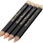 Four (4) Whitish Beige Color Barber Eyeliner Lining Pencils with Sharpener Use to outline your curves and lines before trimming Helps guide your trimmer along pencil mark Great to use with a shaper, trimmer, guide, or other hair tools The Cut Buddy sold separately. This is a 4 pack of Whitish Beige pencils only.